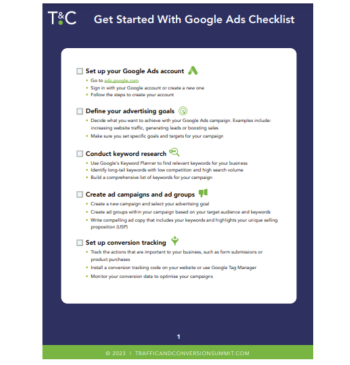 Google Ads Checklist